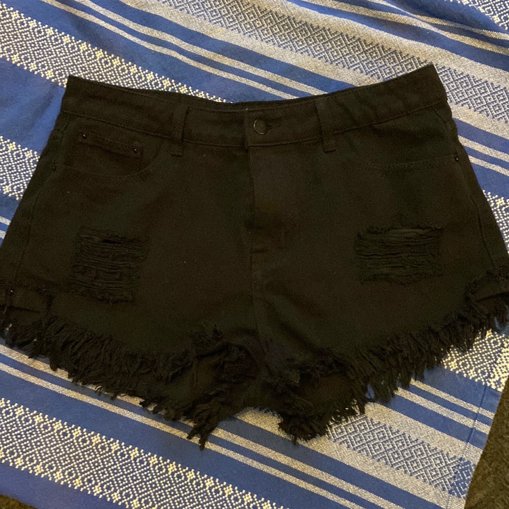 SHEIN distressed shorts